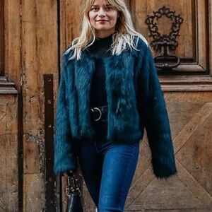 FREE PEOPLE Frankie Faux Fur Jacket